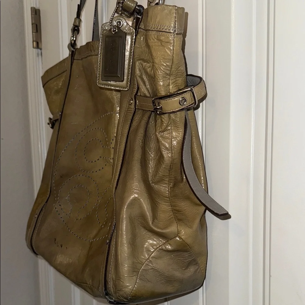 Coach Brown Leather Tote Bag